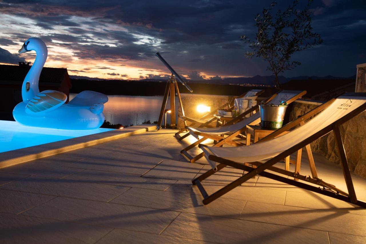 Luxury Villa Allen With Pool Klimno Ngoại thất bức ảnh