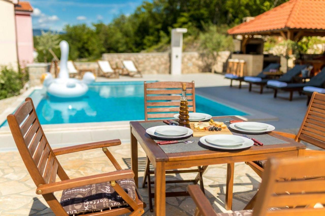 Luxury Villa Allen With Pool Klimno Phòng bức ảnh