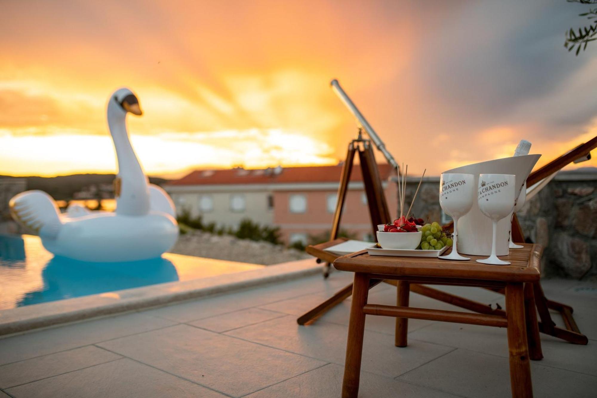 Luxury Villa Allen With Pool Klimno Phòng bức ảnh