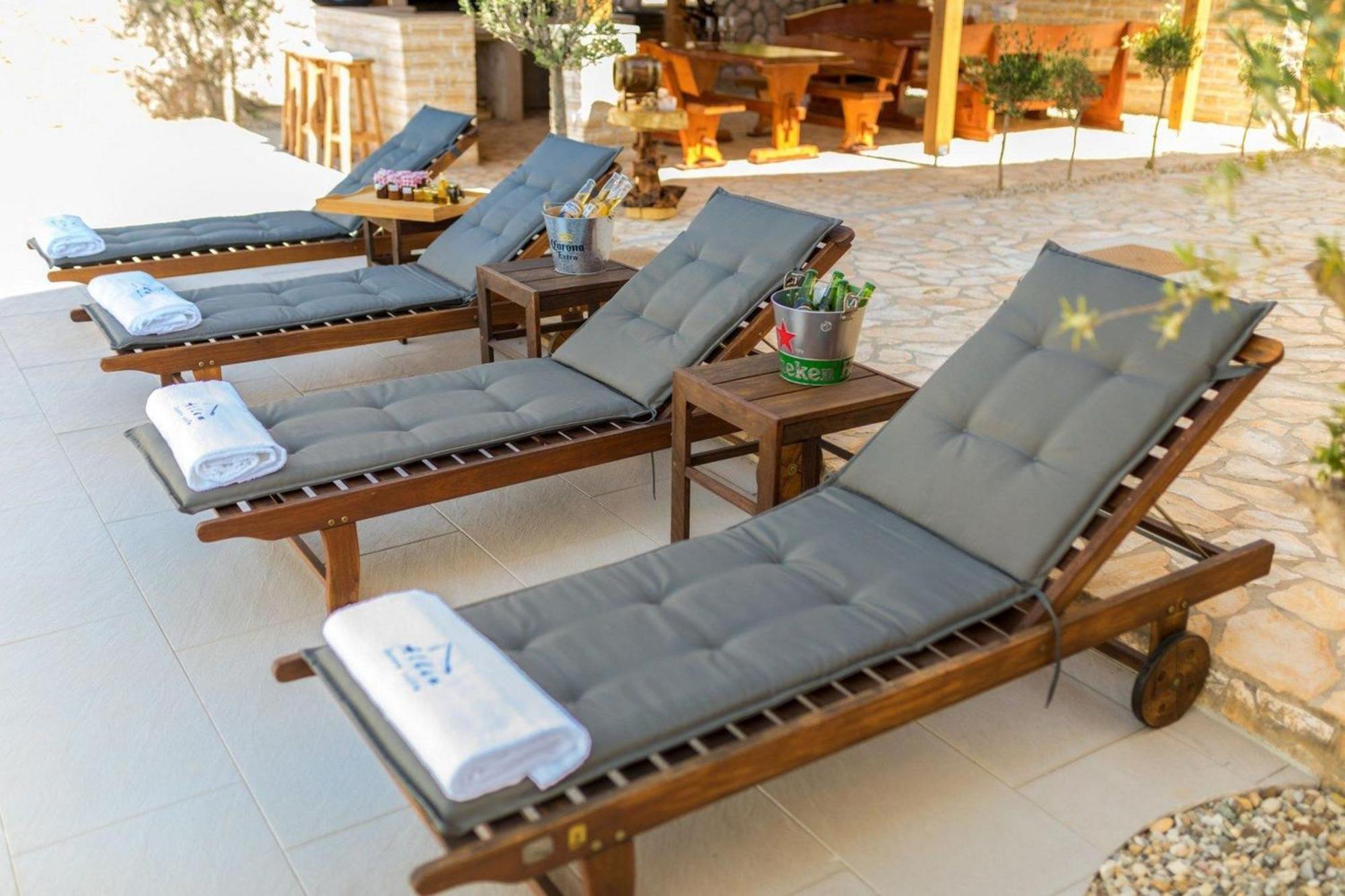 Luxury Villa Allen With Pool Klimno Phòng bức ảnh